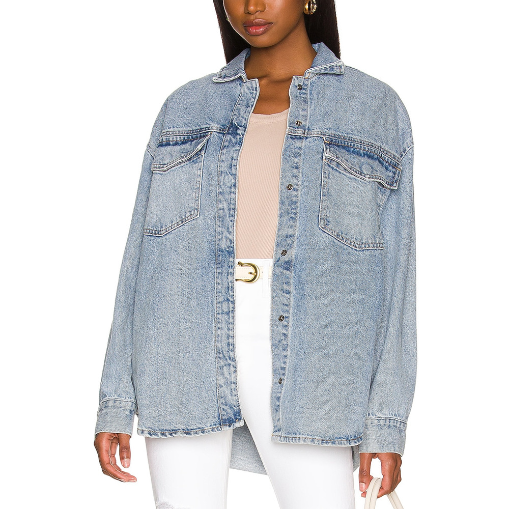 pistola Light Blue Denim Shacket